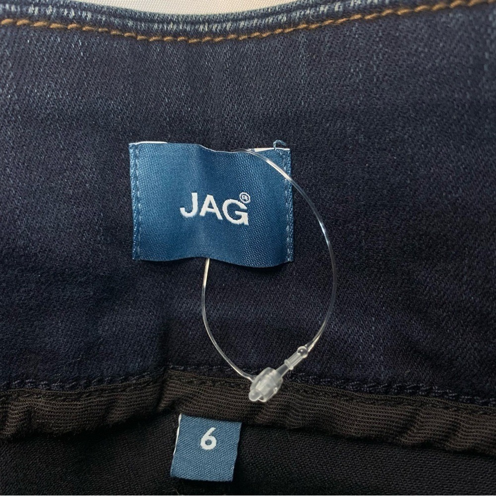 NWT JAG Women's Nora Mid Rise Skinny Pull-On Dark Elastic Jeans, size 6, 31” - Picture 3 of 12